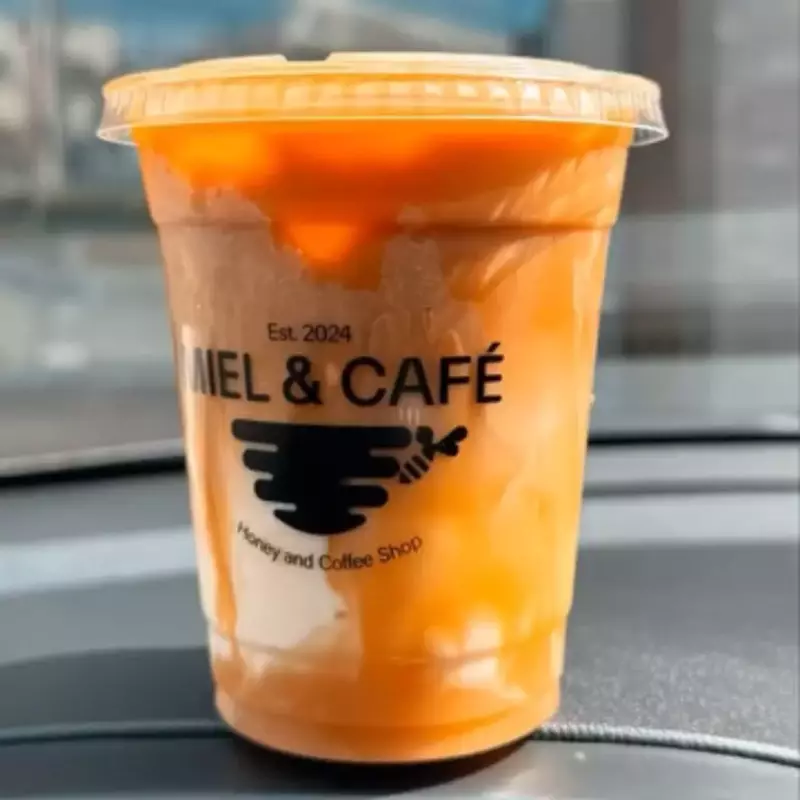 Caramel latte frío