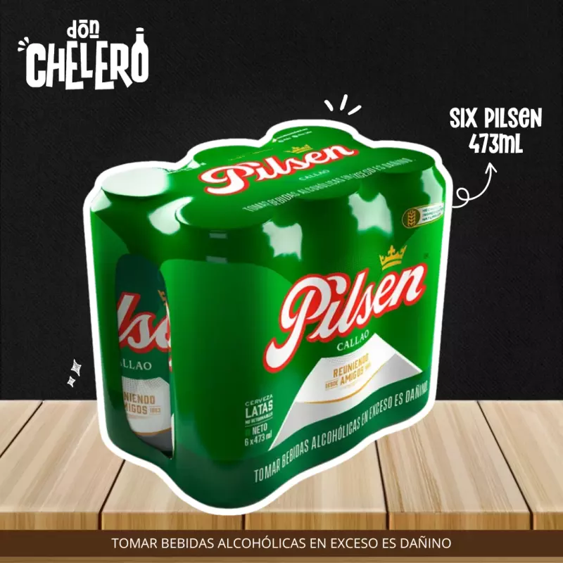 SIX PILSEN LATON X 473 ML