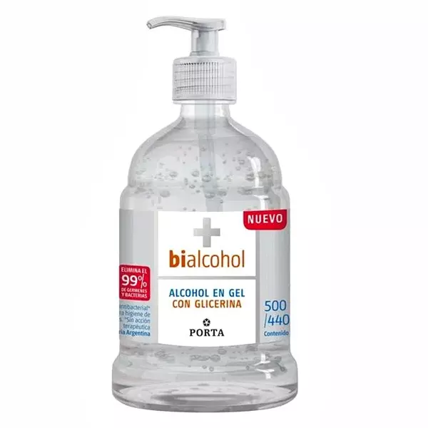 Alcohol en Gel Bialcohol x 500 ml.