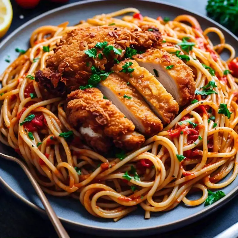 Pasta con Pollo Crocante *CODIGO DES