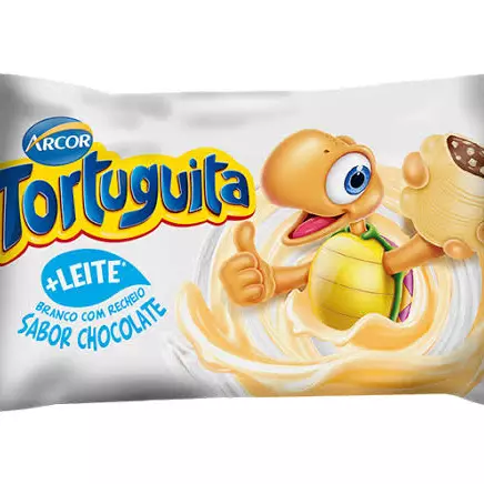 Tortuguita branco+recheio chocolate