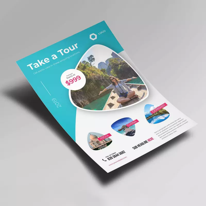 Flyer Media Carta 500 Piezas