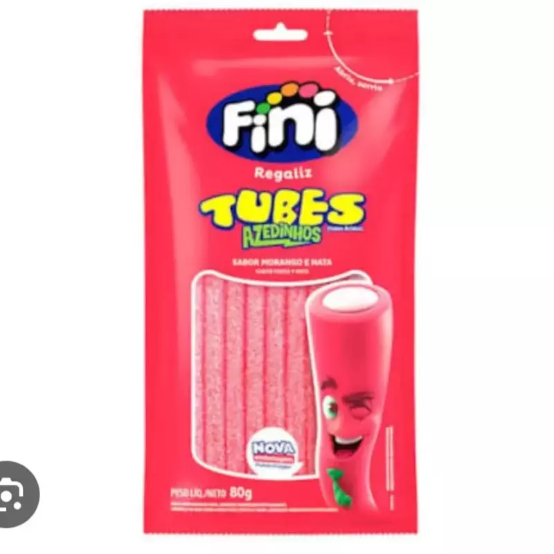 Fini Tubes Morango Azedinho 80g