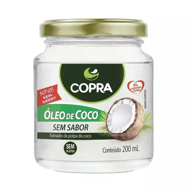 Óleo de coco Sem Sabor - Copra 200ml
