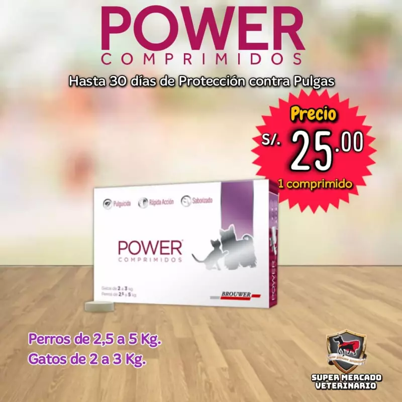 POWER Comprimidos Antipulgas