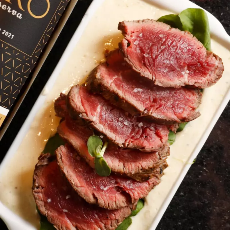 Fatias de Filet na Fonduta