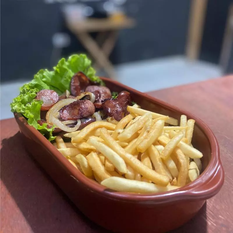 Calabresa com Fritas