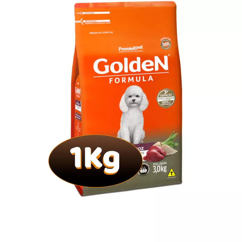 1 Kg - GoldeN Formula Adultos Carne