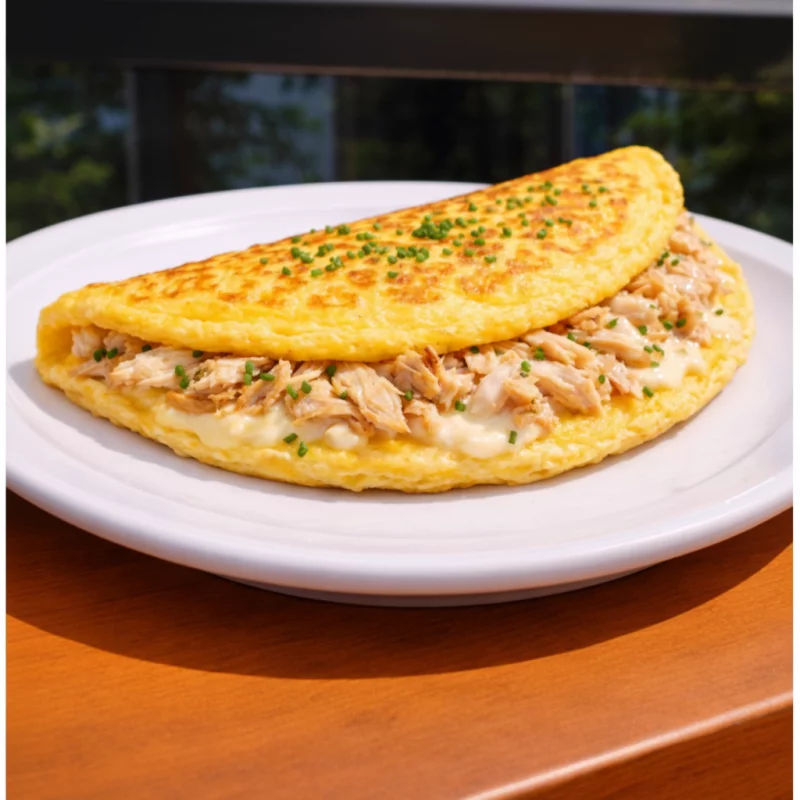 Omelete de Frango c/ Catupiry