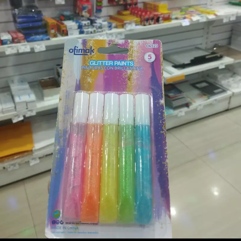 Pinturas con brillantina