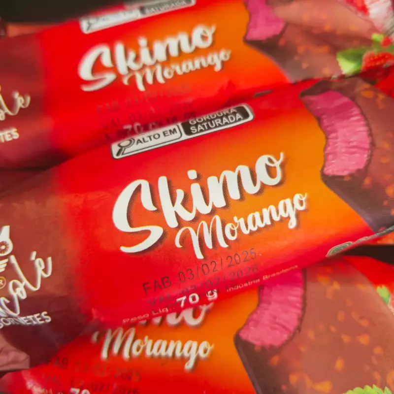 Picolé Skimó de Morango