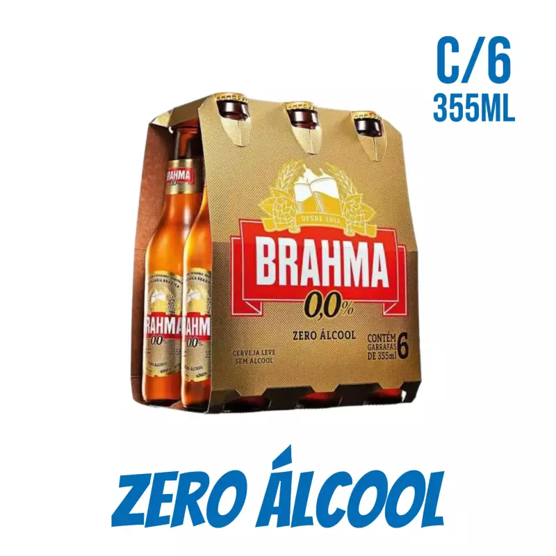 Brahma Long 355ml 0,0 álcool C/6