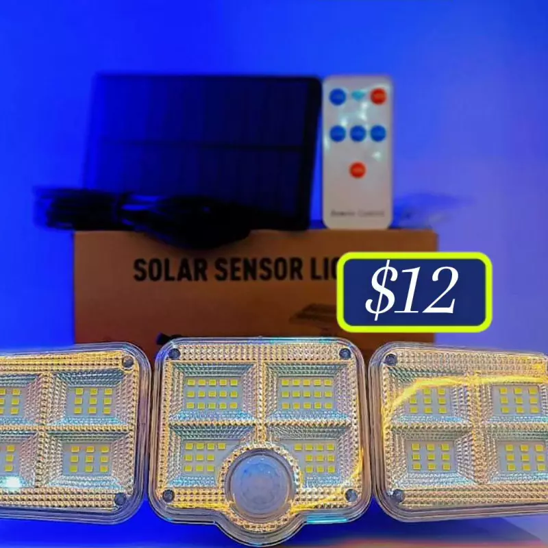 Lámpara solar. 3 pantallas