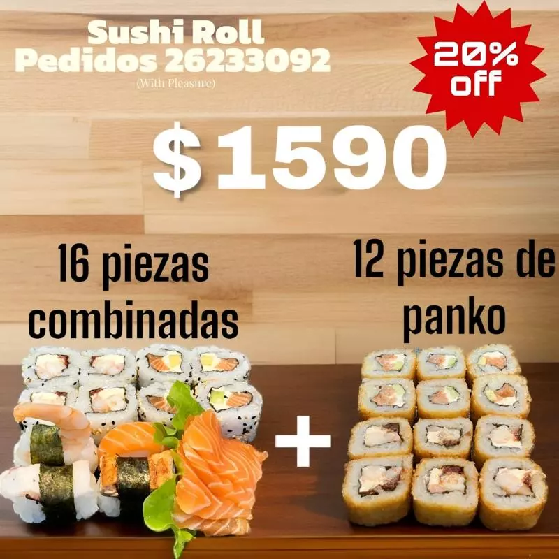 16 combinadas + 12 pankos