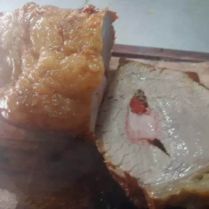 Peceto mechado y sellado.