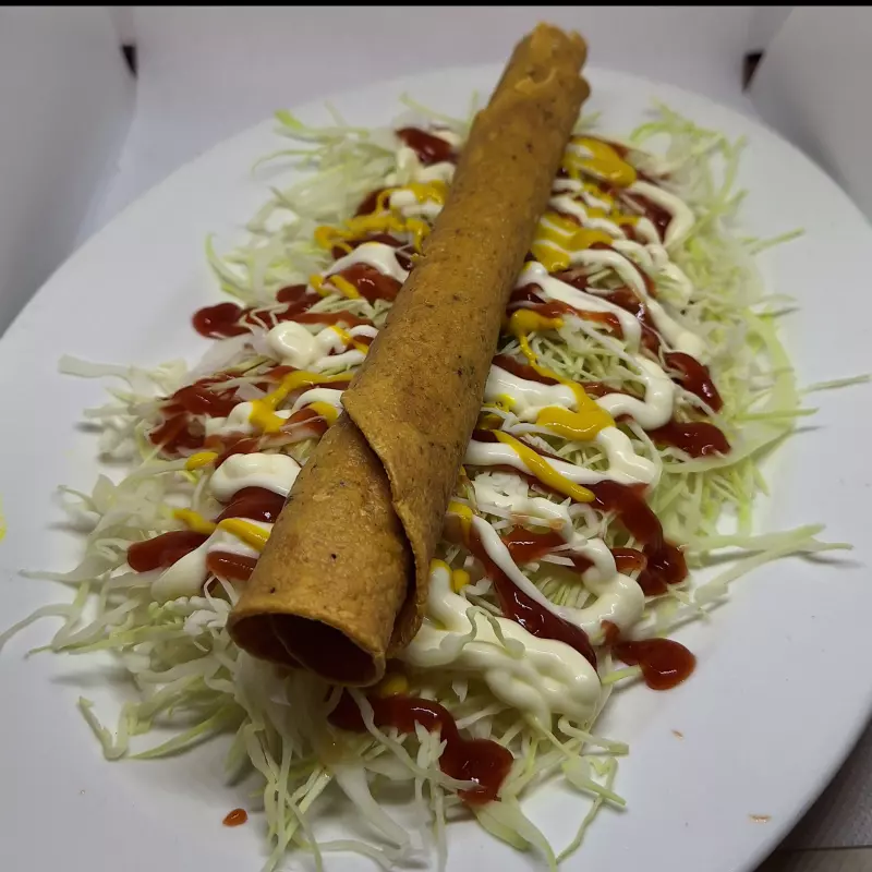 Taco grande + coca cola 250ml