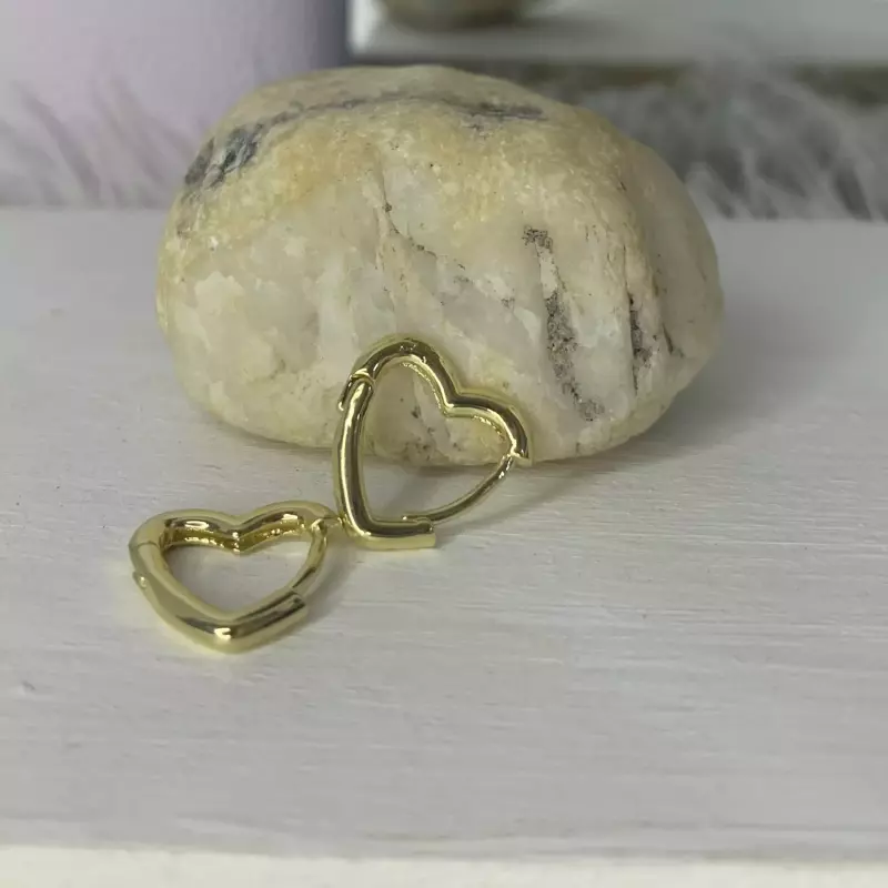 Argolla corazon liso
