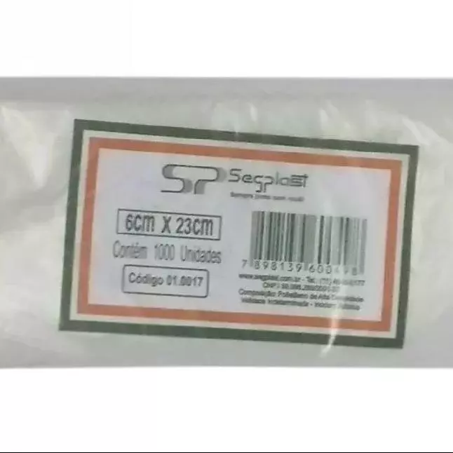 Sacola p/chup 6x20 1000un.