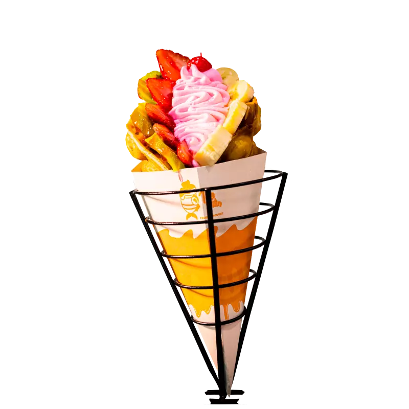 Waffle frutal