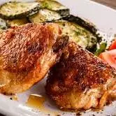 Sobrecoxa assada crosta de parmesão