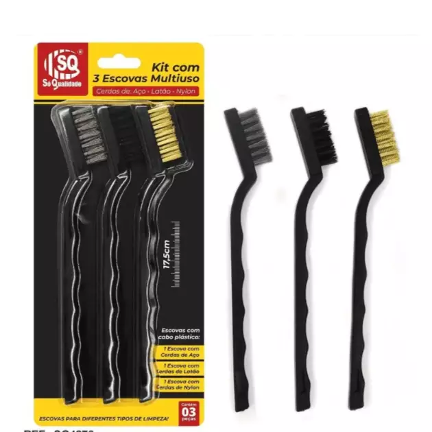 KIT 3 ESCOVAS