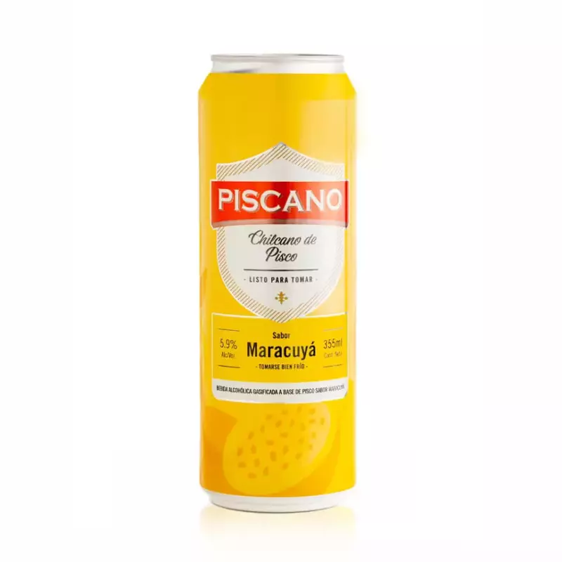 PISCANO LATA MARACUYA 355 ML