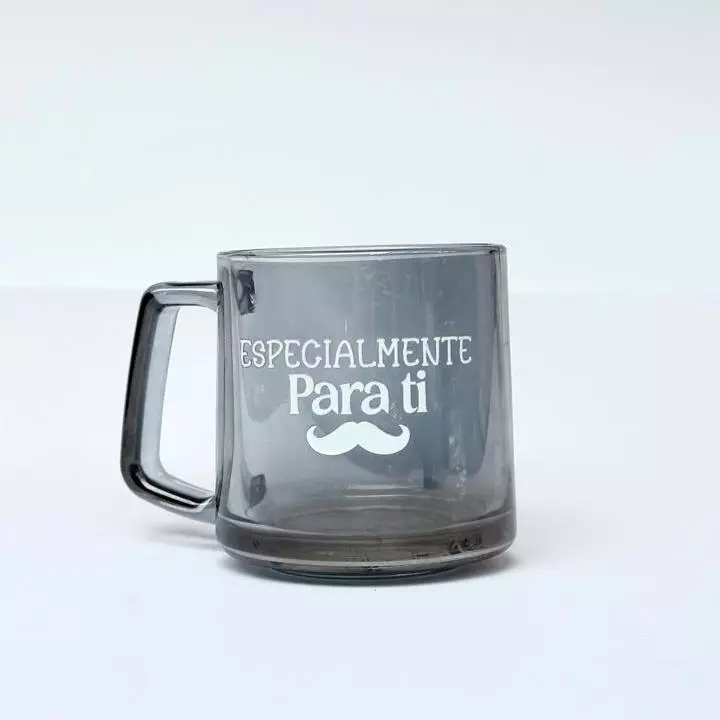 Vaso trasparente negro