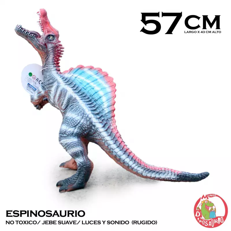Spinosaurio con rugido y luces