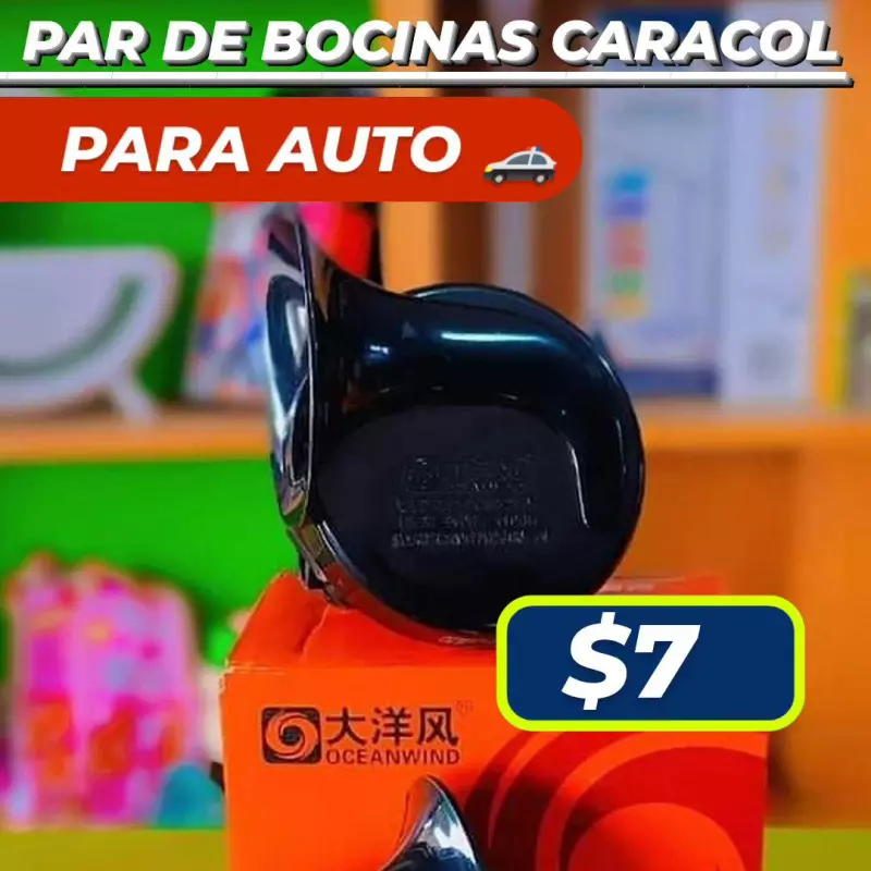 Par de bocinas caracol