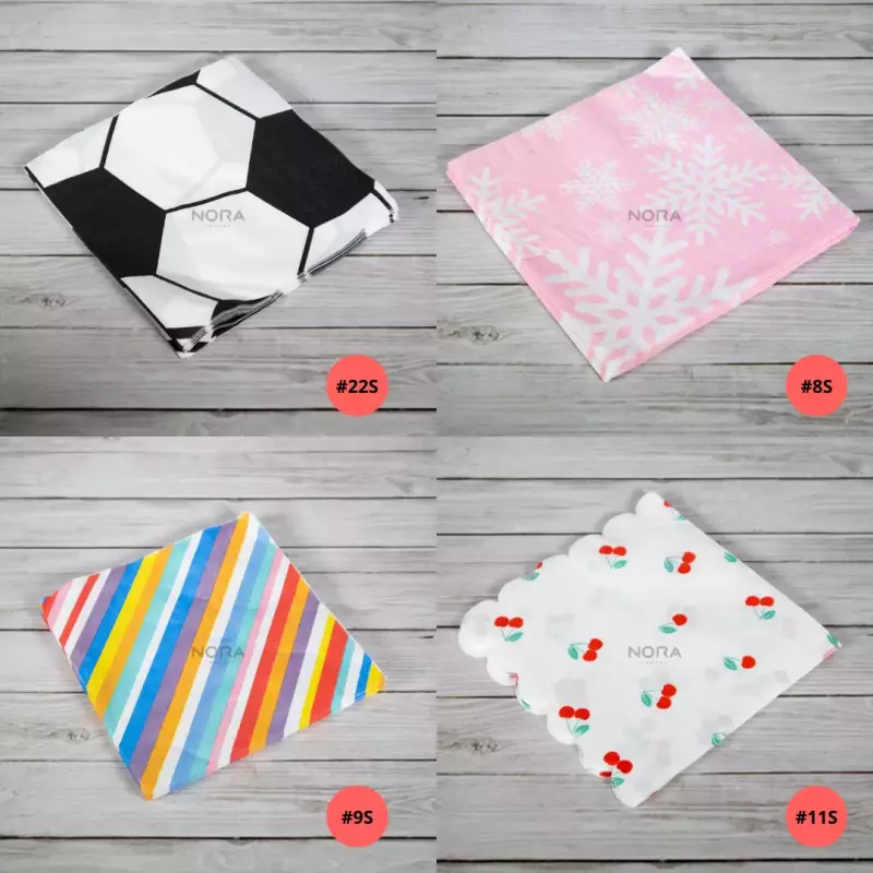 Servilletas con diseños 12 cm