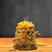 Torre de Batata de Filé Mignon Pq