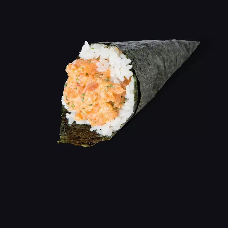Temaki Salmão creme picante