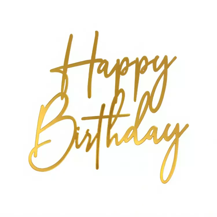 161 TOPPER HAPPY BIRTHDAY - 10X9CM