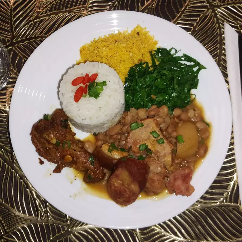 feijão gordo c/costela suina
