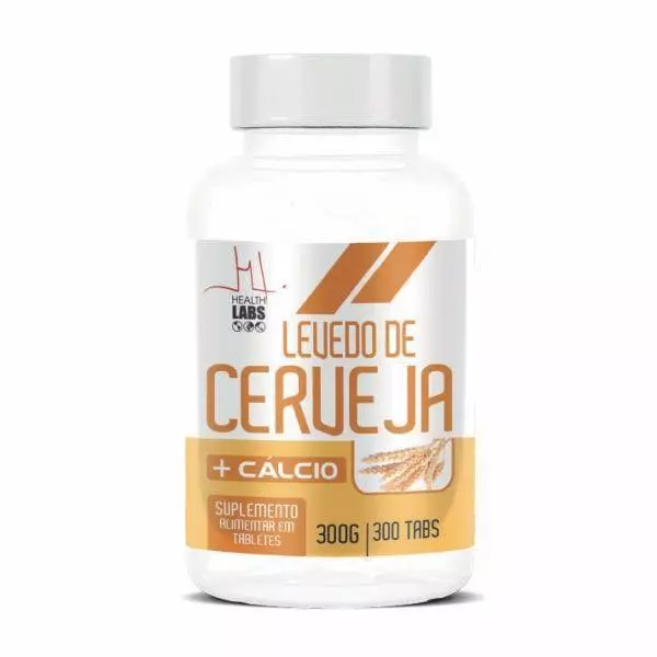 Levedo de Cerveja Health Labs 300 tabs 300g