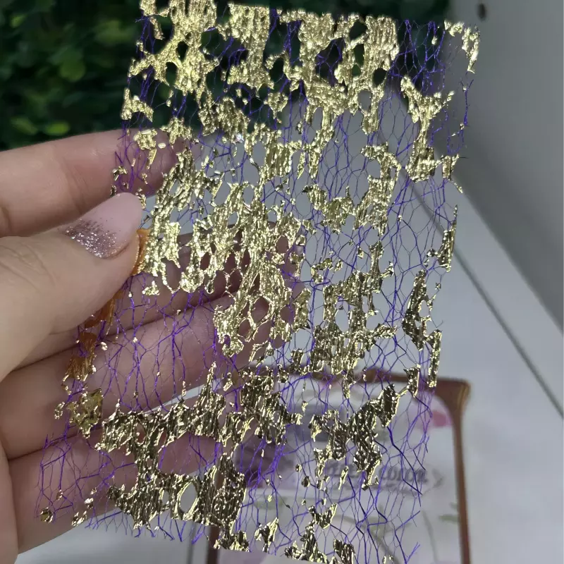 Cartela Teia + Folha D’Ouro Roxo