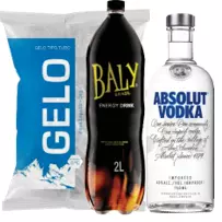 Baly + Absolut + Gelo 3kg