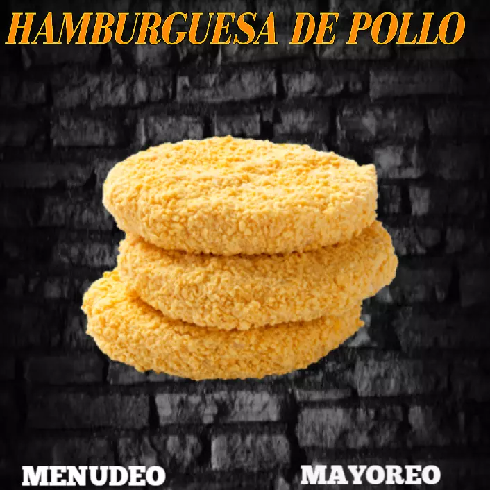 Hamburguesa de pollo cruda