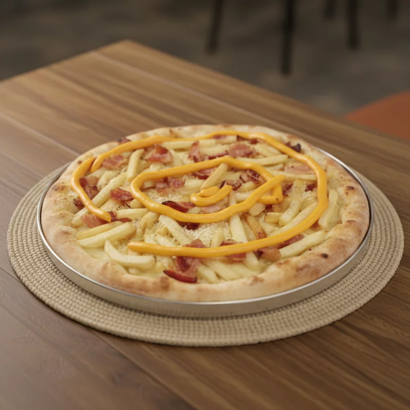 PIZZA BATATA FRITA C/ BACON (Media)