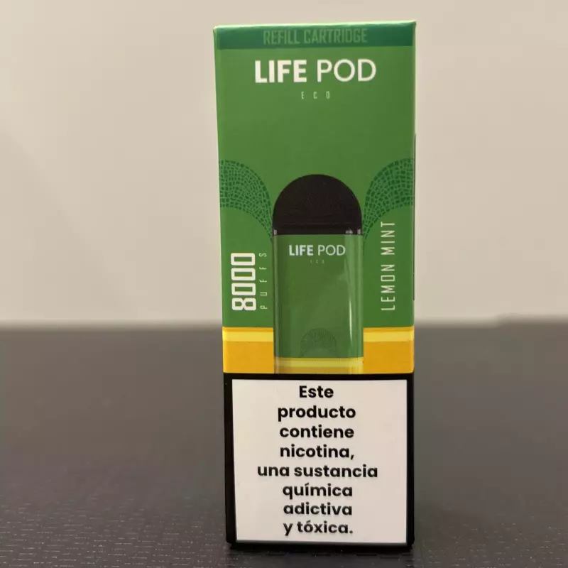 REFIL LIFE POD ECO1 8k LIMÃO/HORTELÃ