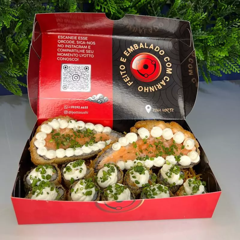 Temaki hot + 10 hot filadélfia