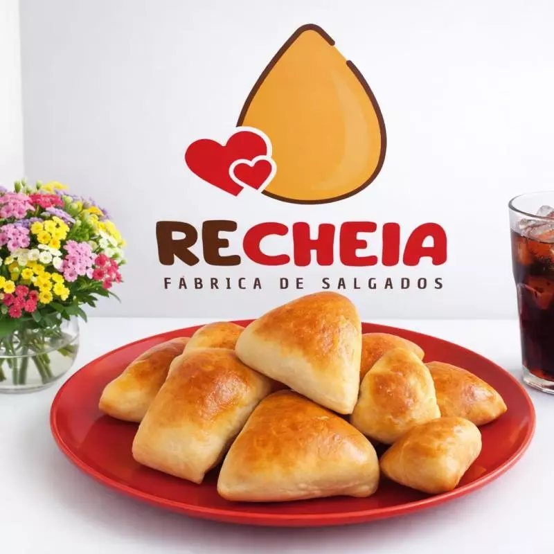 200 unid Salgados Assados de 40gr