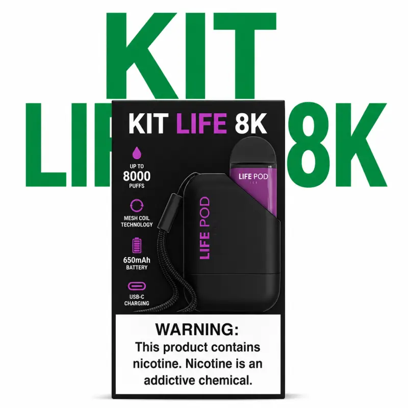 Kit Life 8K - 8.000 puffs 💨