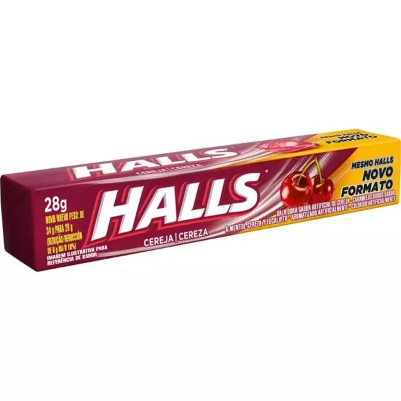 Bala Halls Cereja 28g