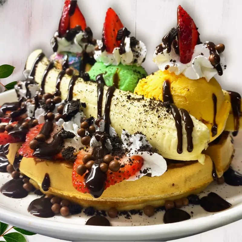 Gofre Banana Split