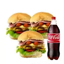 3 X EGG BACON + COCA 1 LITRO COMBO 4