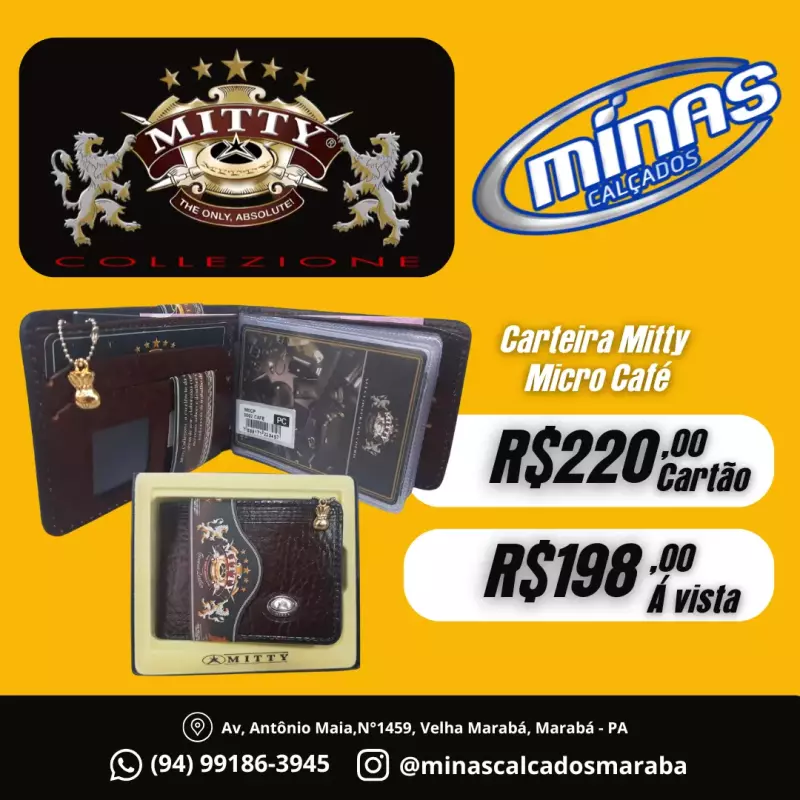 Carteira Mitty Micro Café RF:MOCP