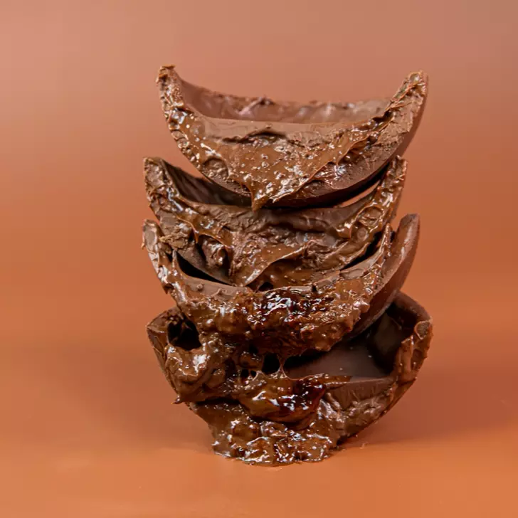 Ovo trufado de ovomaltine
