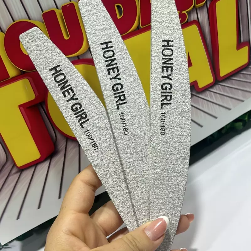 Kit C/3 Lixas Honey Preta 100/180