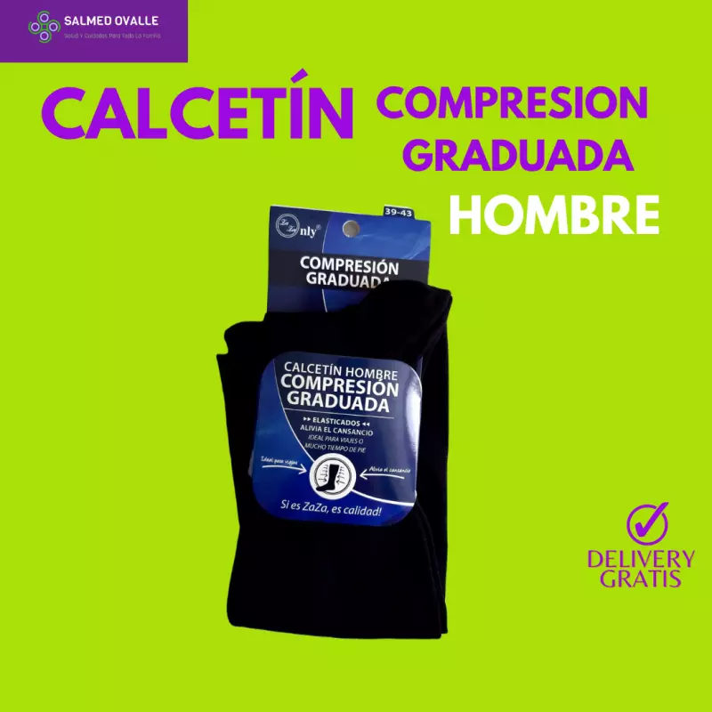 CALCETIN COMPRESION GRADUADA HOMBRE